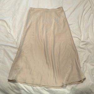 Satin skirt